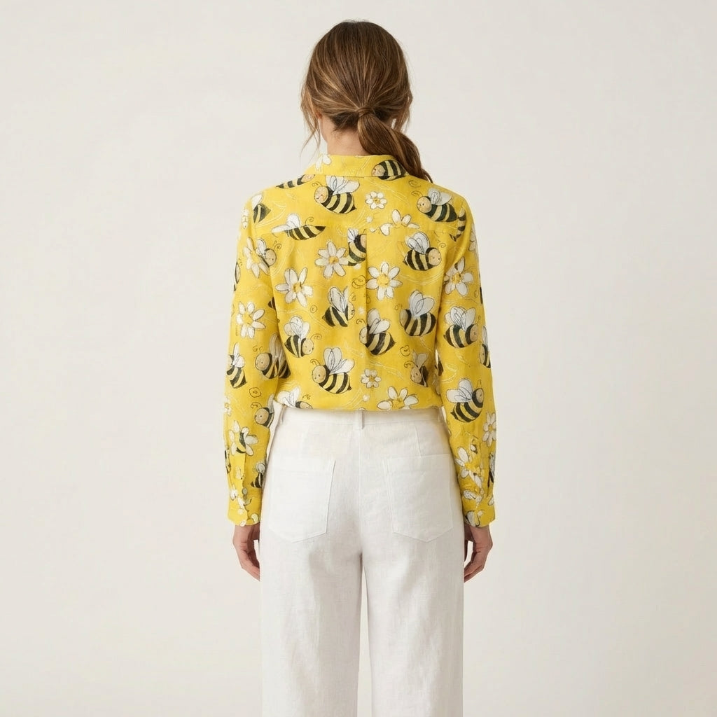 Stefania | Happy Bee Button-Down
