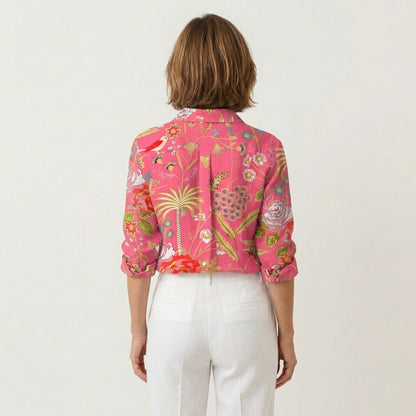 Floriana | Linen-Blend Button-Down
