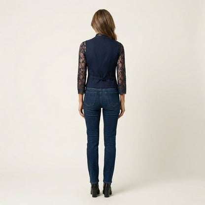 Graciela | Lace-Sleeve Fitted Blazer