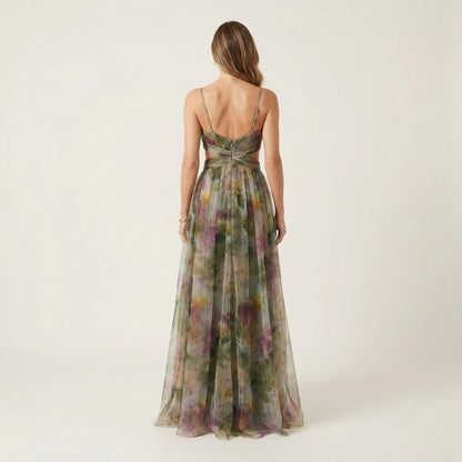Giselle | Watercolor Maxi Dress