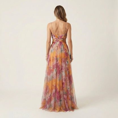 Giselle | Watercolor Maxi Dress