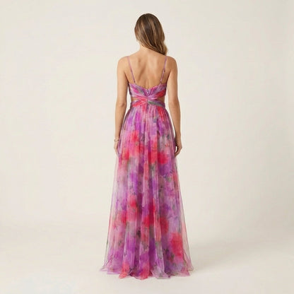 Giselle | Watercolor Maxi Dress