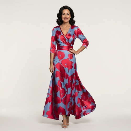 Emiliana | Wrap-Style Maxi Dress