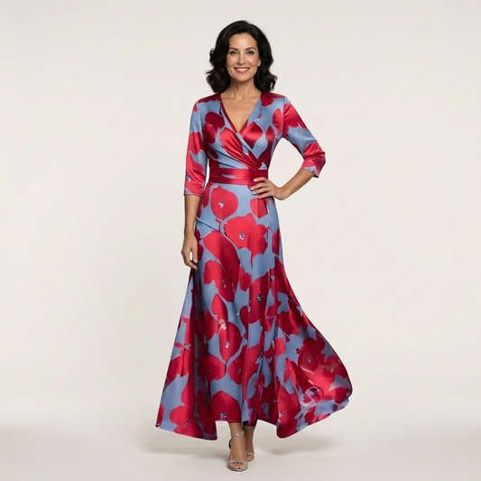 Emiliana | Wrap-Style Maxi Dress