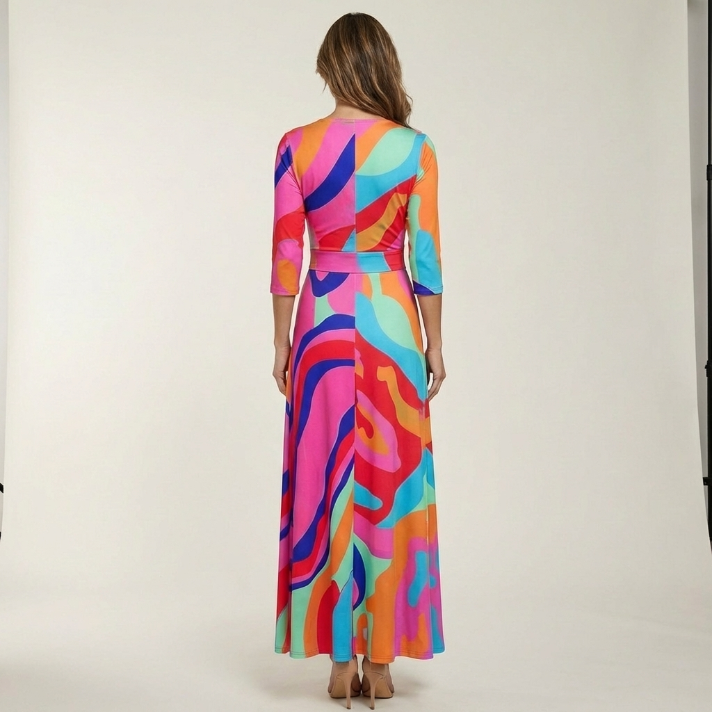 Emiliana | Wrap-Style Maxi Dress