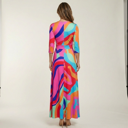 Emiliana | Wrap-Style Maxi Dress