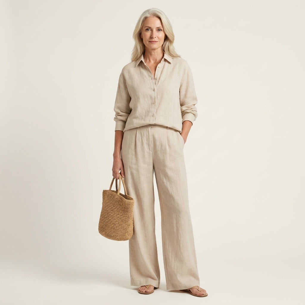 Mell | Linen Two-Piece Set