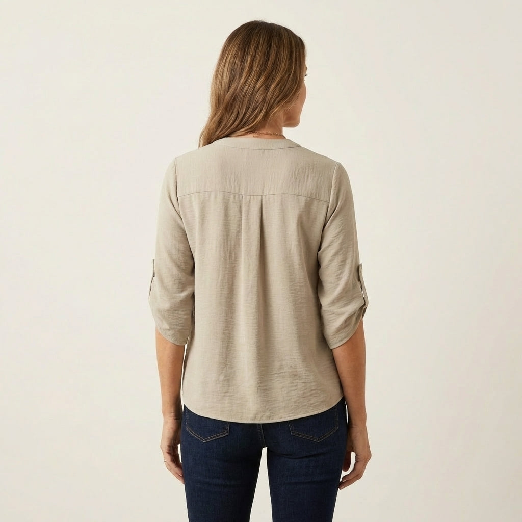 Aljolina | Lace-Bib Blouse