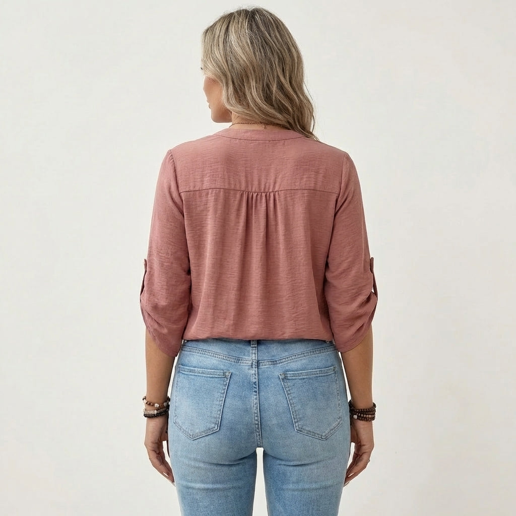 Aljolina | Lace-Bib Blouse