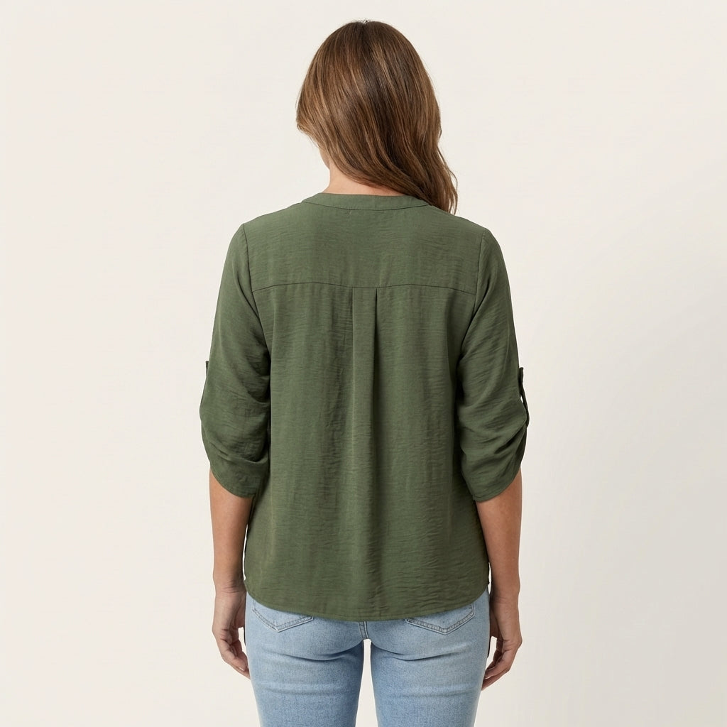 Aljolina | Lace-Bib Blouse