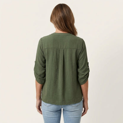 Aljolina | Lace-Bib Blouse