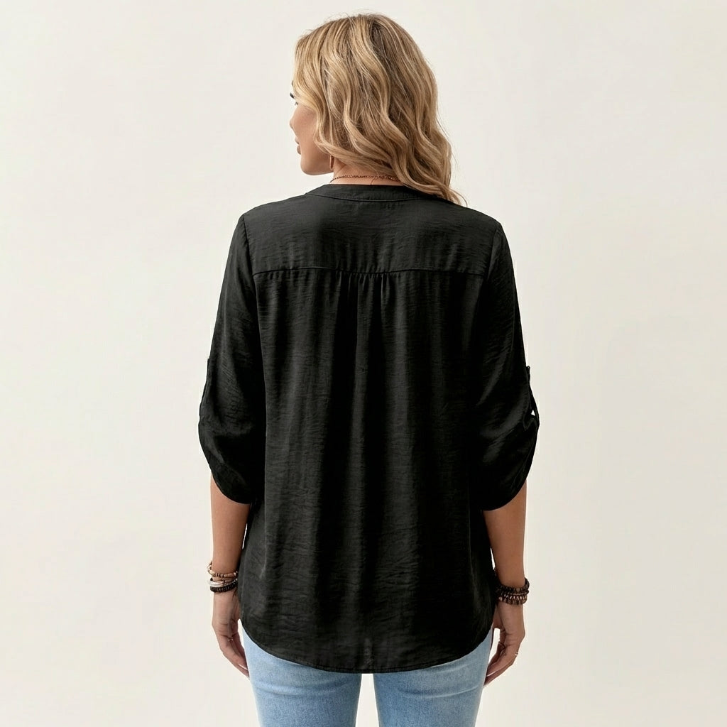 Aljolina | Lace-Bib Blouse