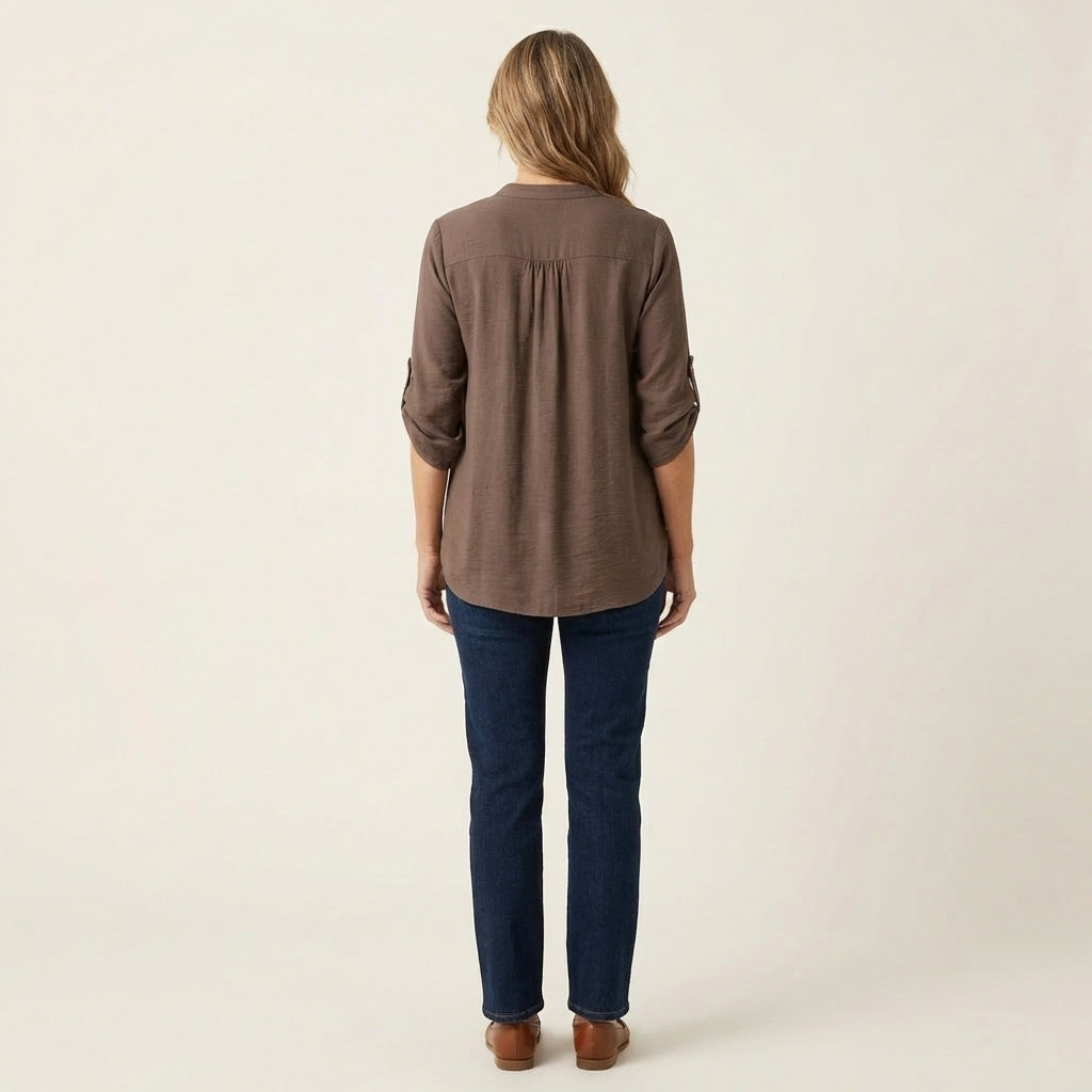 Aljolina | Lace-Bib Blouse
