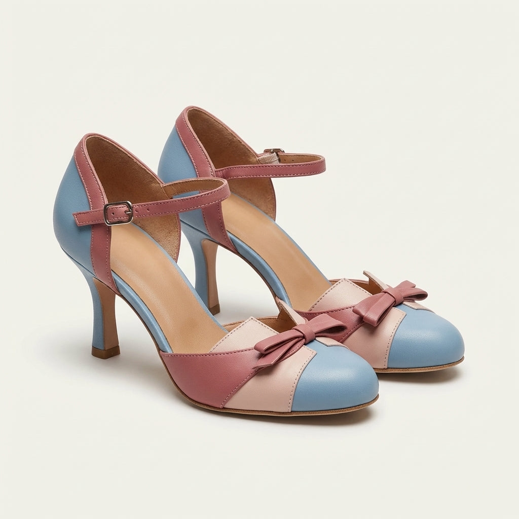 Darcy | Color-Blocked Ankle-Strap