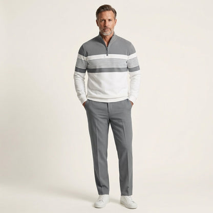 Victor | Quarter-Zip Sweatshirt and Tapered Pants Set