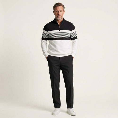Victor | Quarter-Zip Sweatshirt and Tapered Pants Set