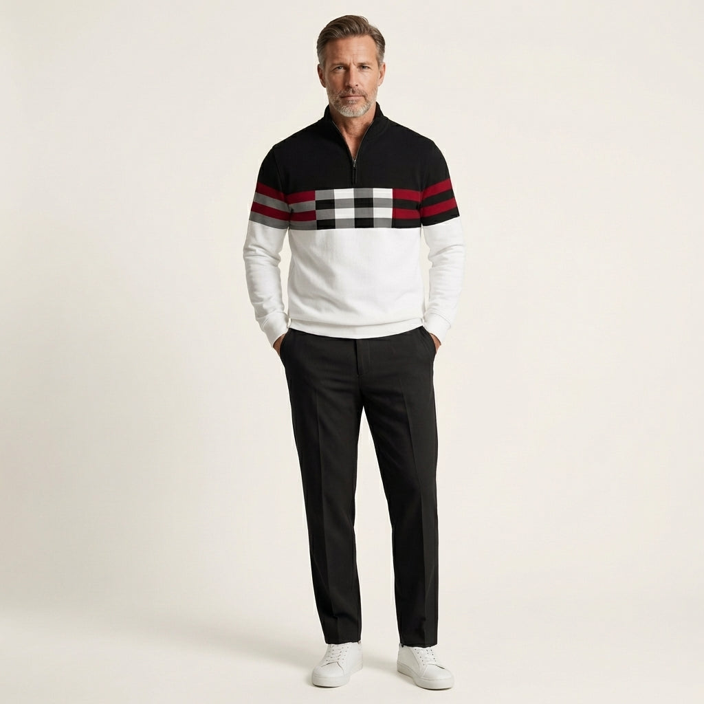 Victor | Quarter-Zip Sweatshirt and Tapered Pants Set