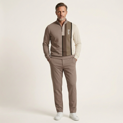 Victor | Quarter-Zip Sweatshirt and Tapered Pants Set