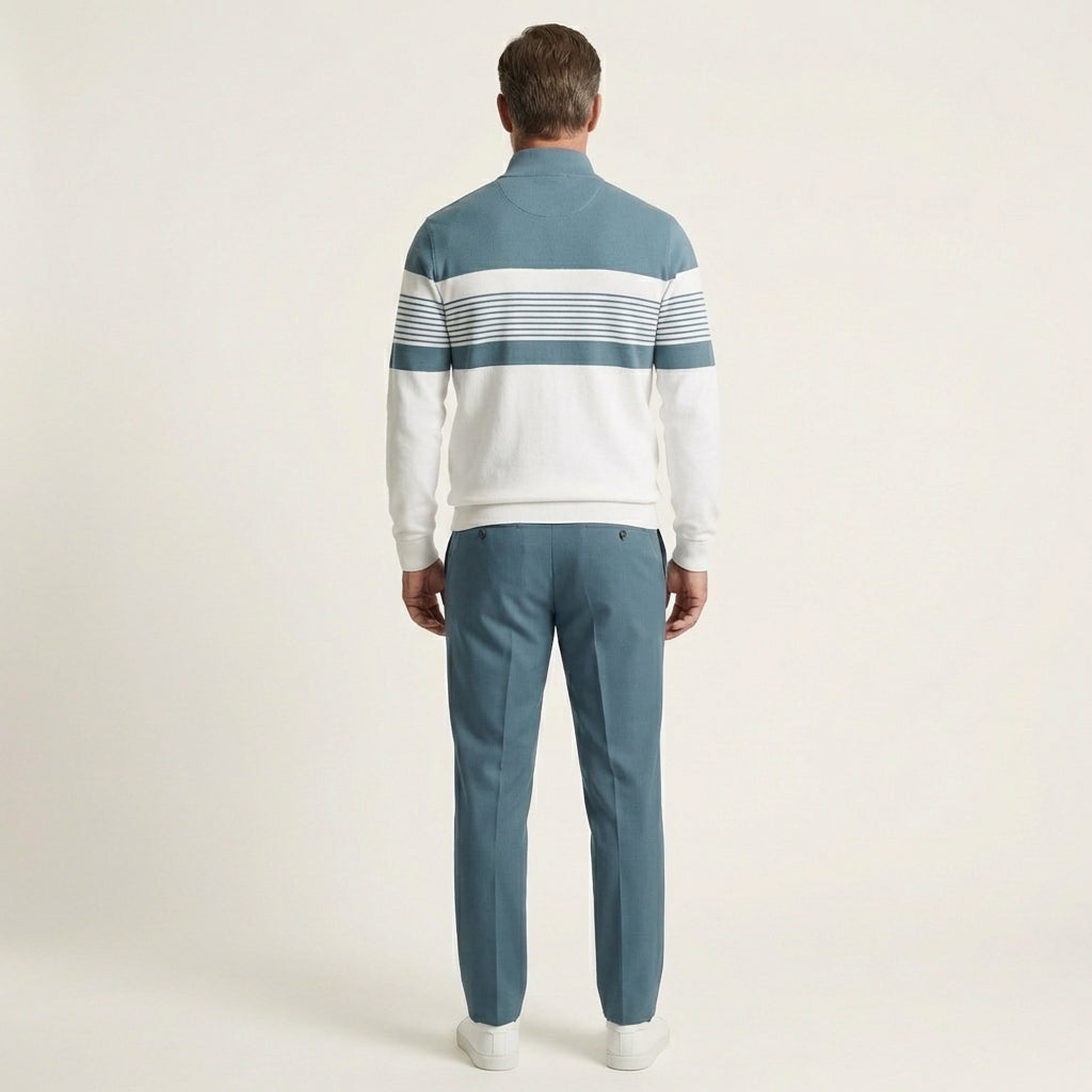 Victor | Quarter-Zip Sweatshirt and Tapered Pants Set