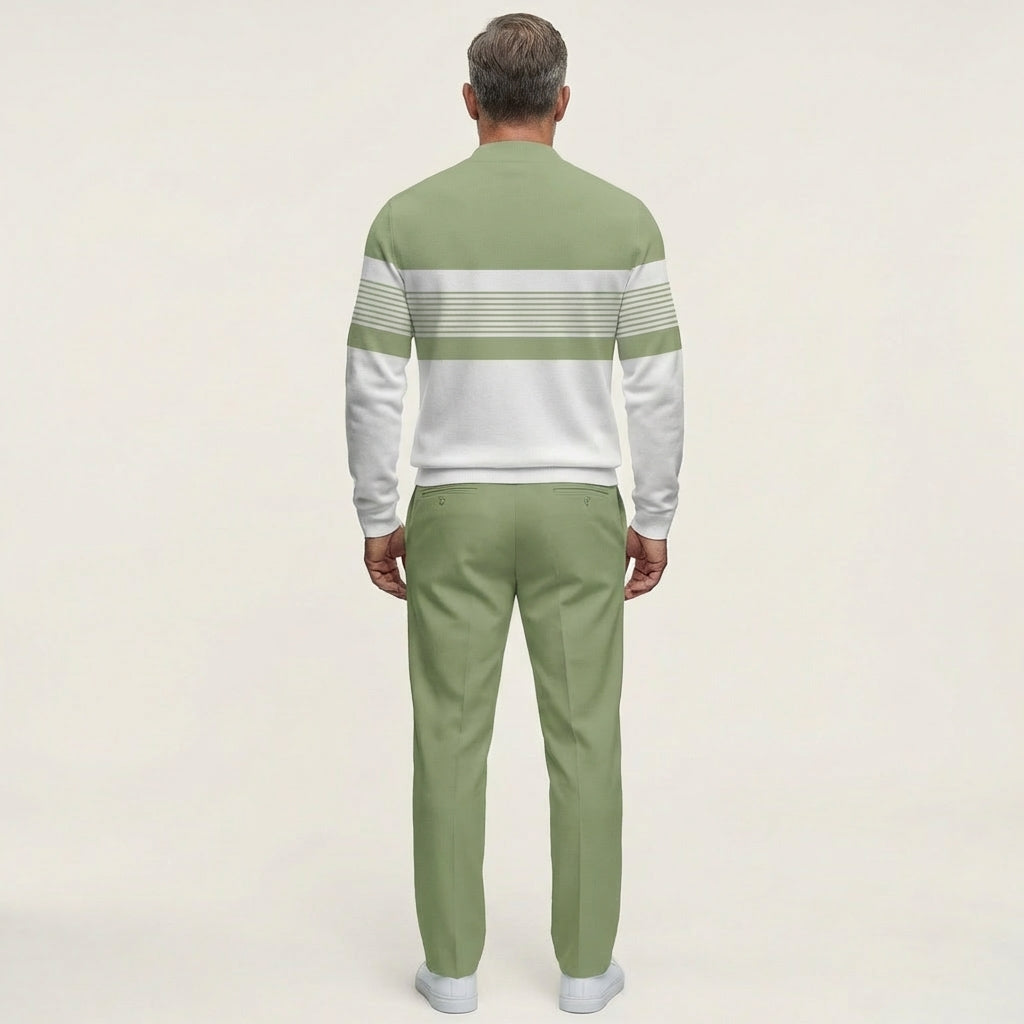 Victor | Quarter-Zip Sweatshirt and Tapered Pants Set