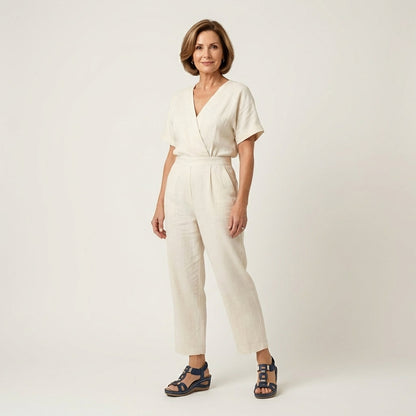 Georgianna | Roman-Style Open-Toe Wedge Sandal
