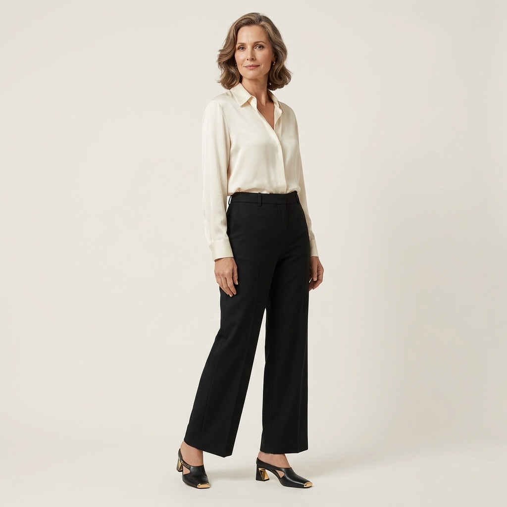 Nadine | Square-Toe Leather Mule