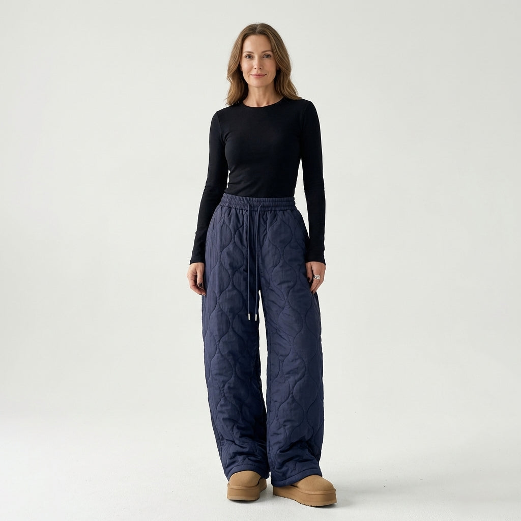 Ciela | Wide-Leg Quilted Pants