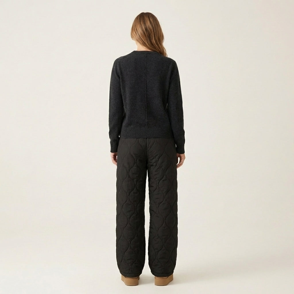 Ciela | Wide-Leg Quilted Pants