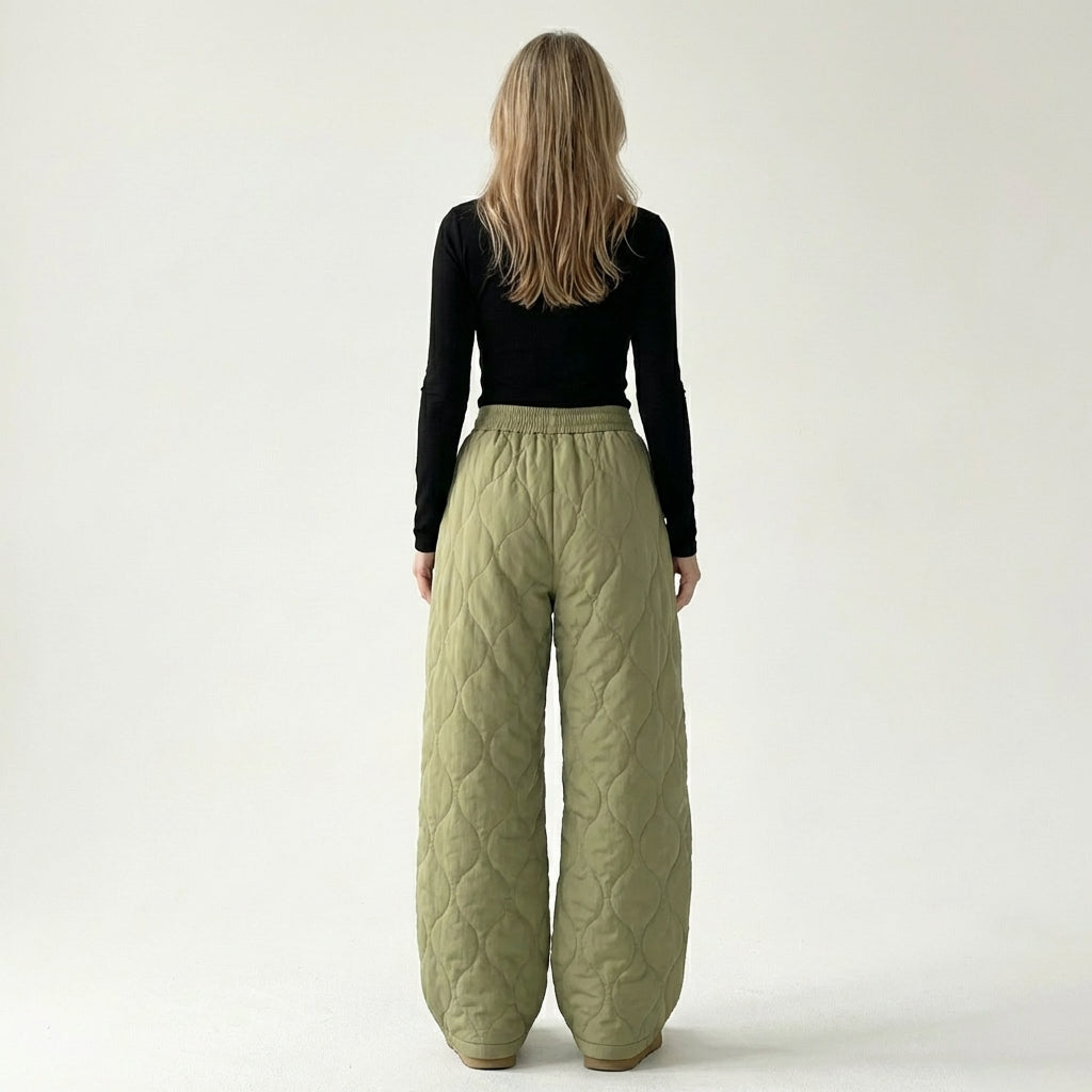 Ciela | Wide-Leg Quilted Pants