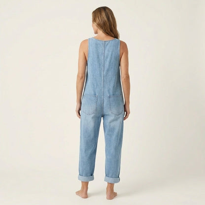 Liva | Jumpsuit With Button-Front Bib