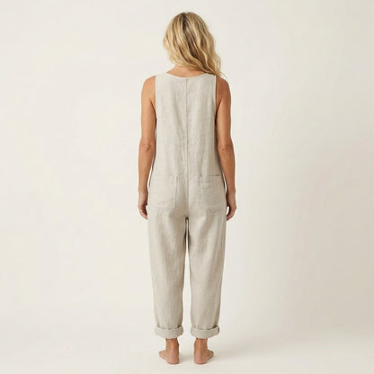 Liva | Jumpsuit With Button-Front Bib