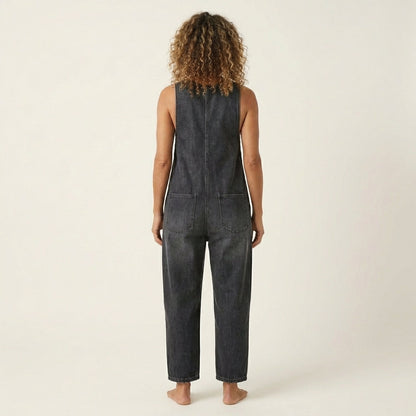 Liva | Jumpsuit With Button-Front Bib