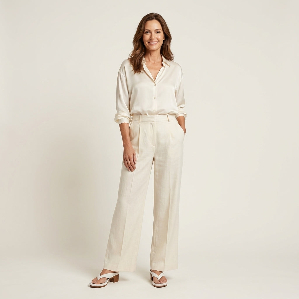 Anslie | Leather Toe-Loop Block Heel Sandal