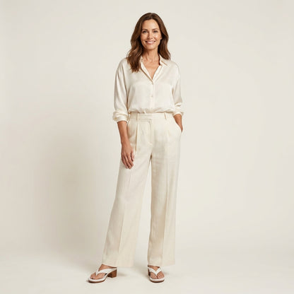 Anslie | Leather Toe-Loop Block Heel Sandal