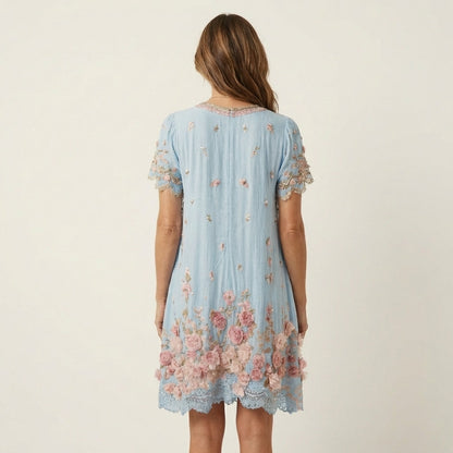 Odiliah | Floral Embroidery Dress
