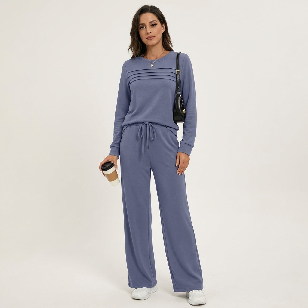Yayanti | Pleated Sweatsuit Set