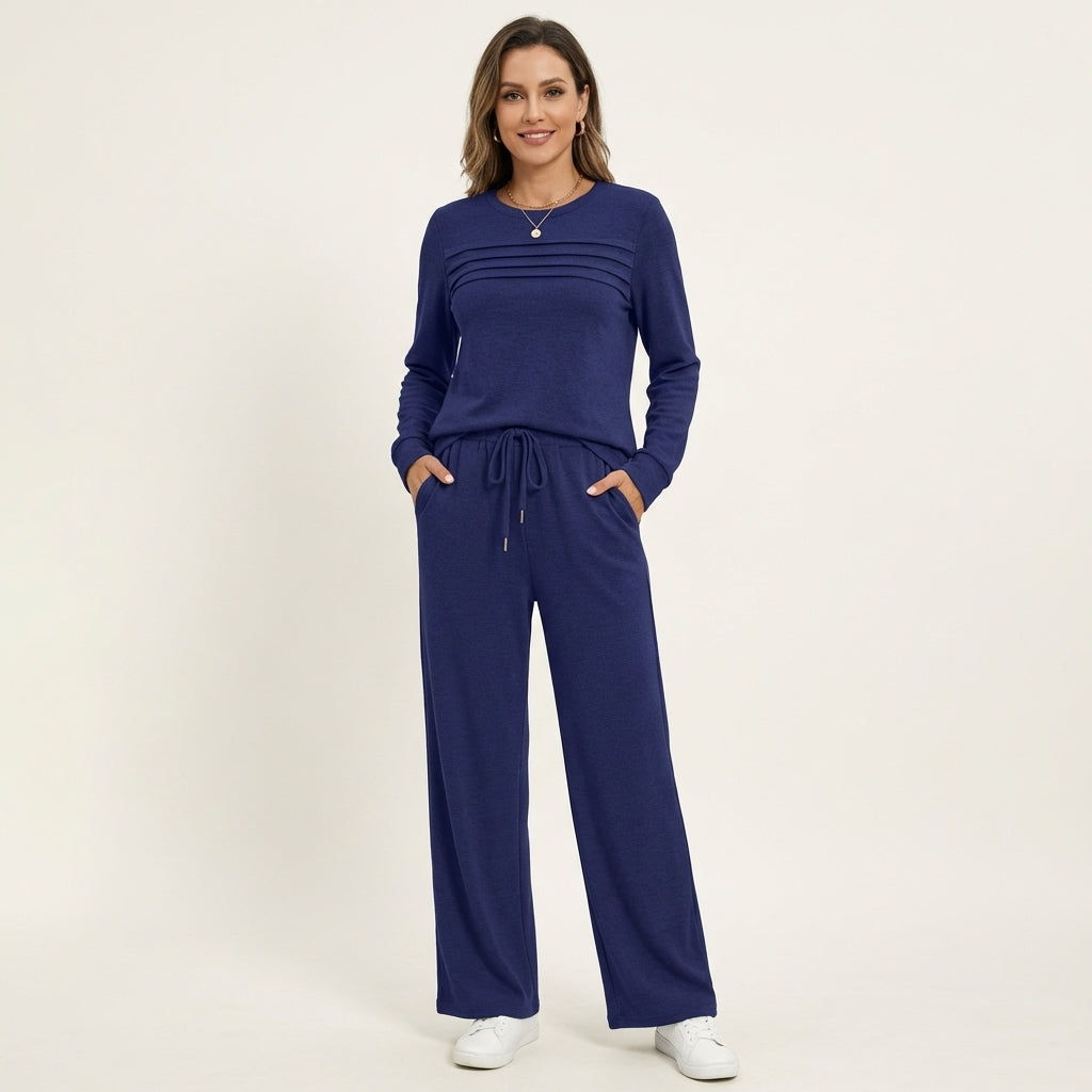 Yayanti | Pleated Sweatsuit Set