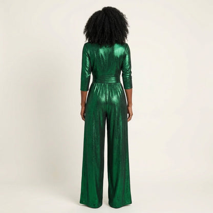 Rashana | Metallic Shimmer Jumpsuit