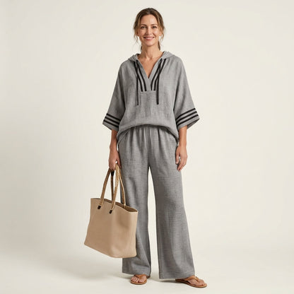Chandani | Hooded Linen Set