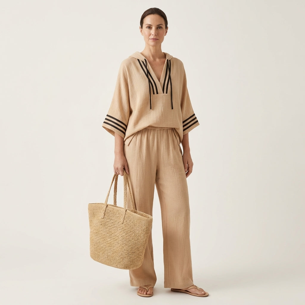 Chandani | Hooded Linen Set