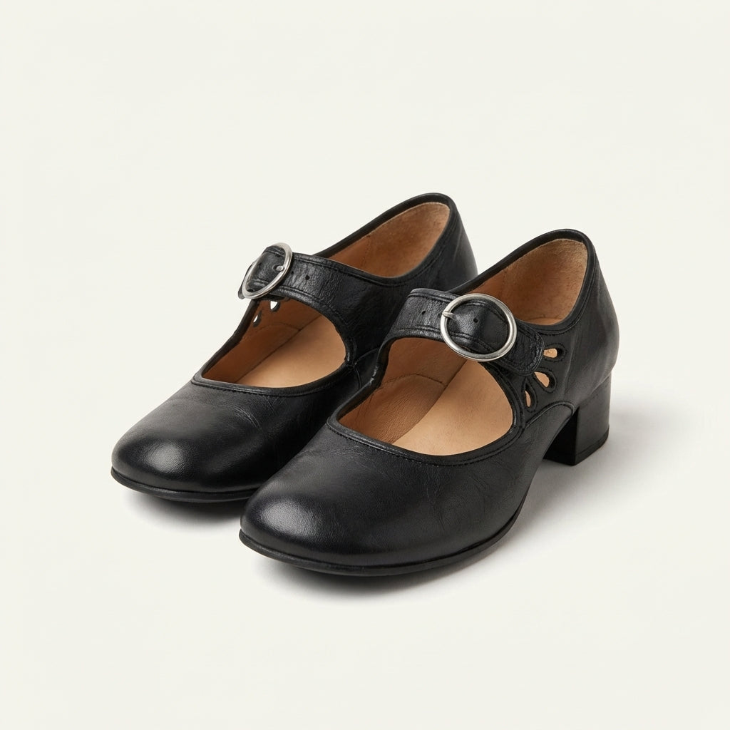 Glenette | Mary Jane Block Heel