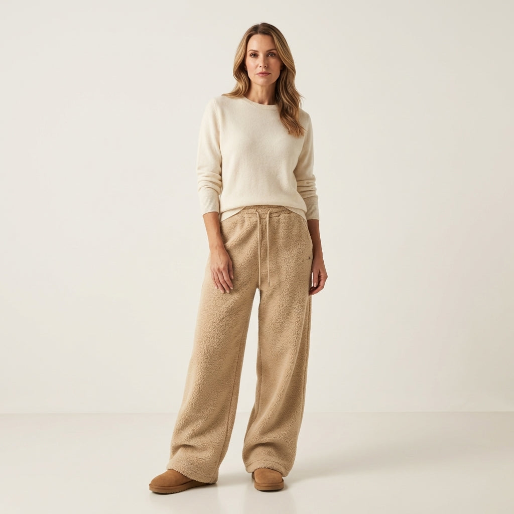 Emelda | Oversized Teddy Fleece Pants