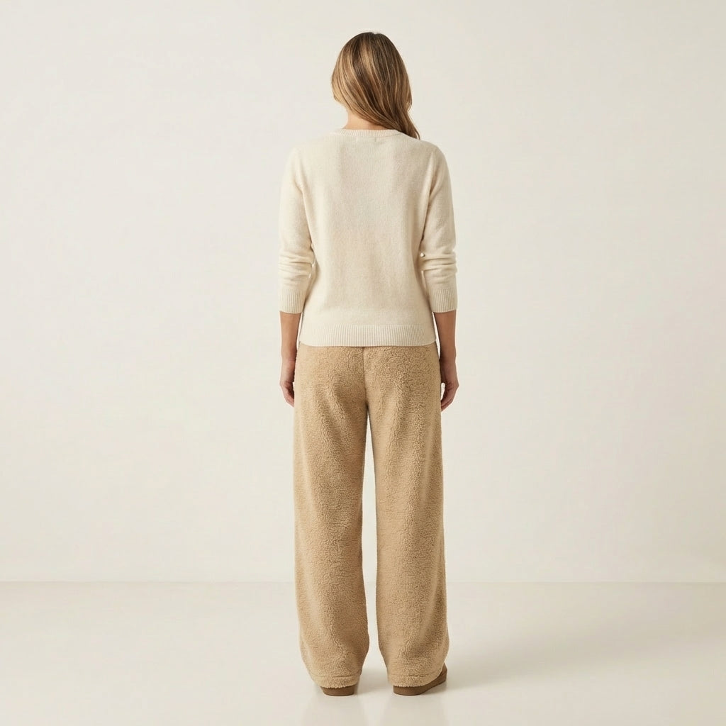 Emelda | Oversized Teddy Fleece Pants