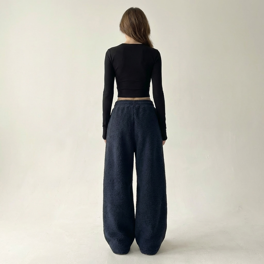 Emelda | Oversized Teddy Fleece Pants