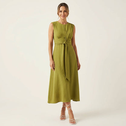 Eladia | Tie-Waist Midi Dress