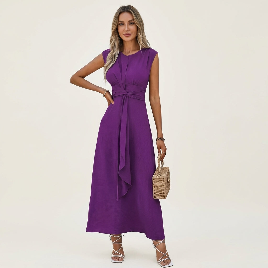 Eladia | Tie-Waist Midi Dress