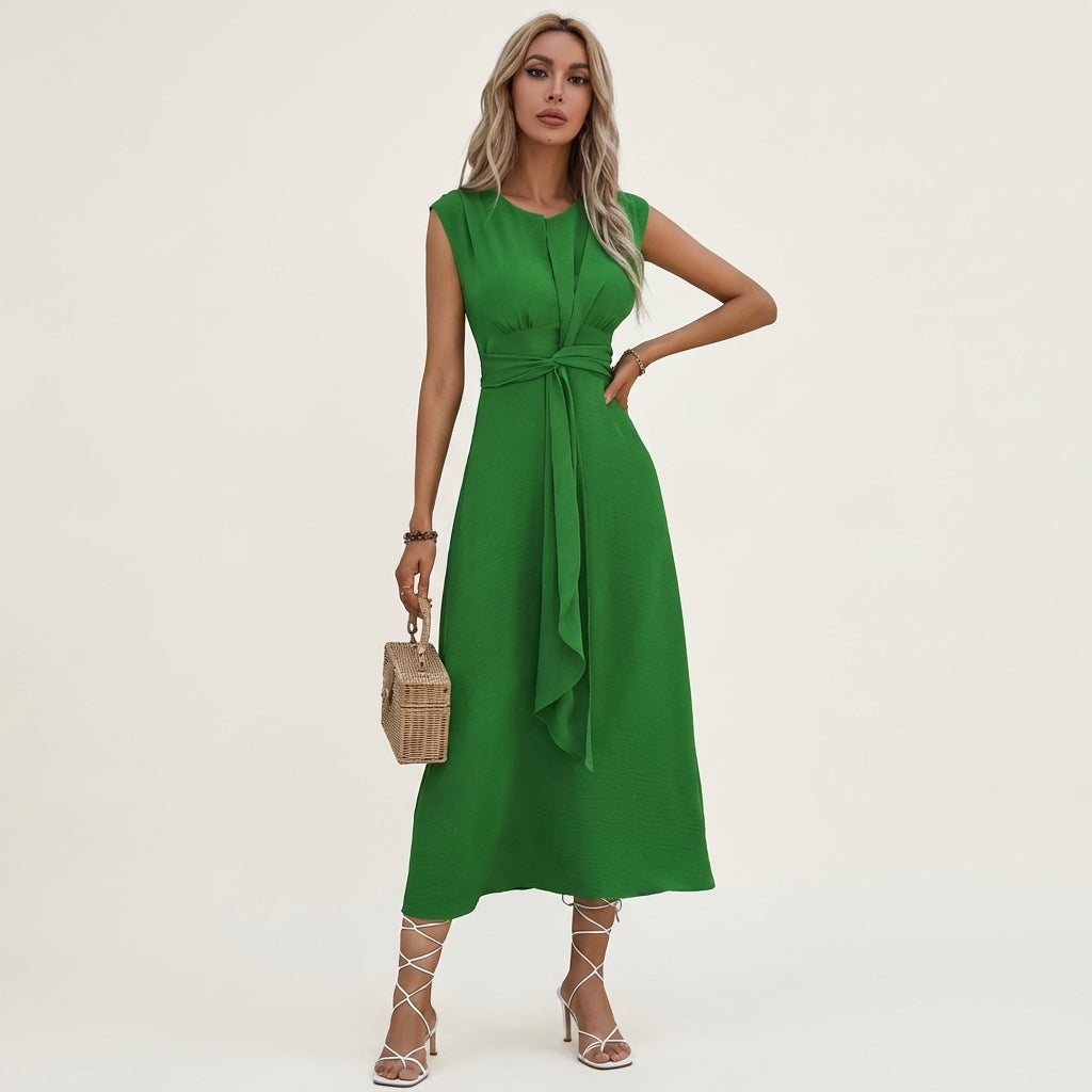 Eladia | Tie-Waist Midi Dress