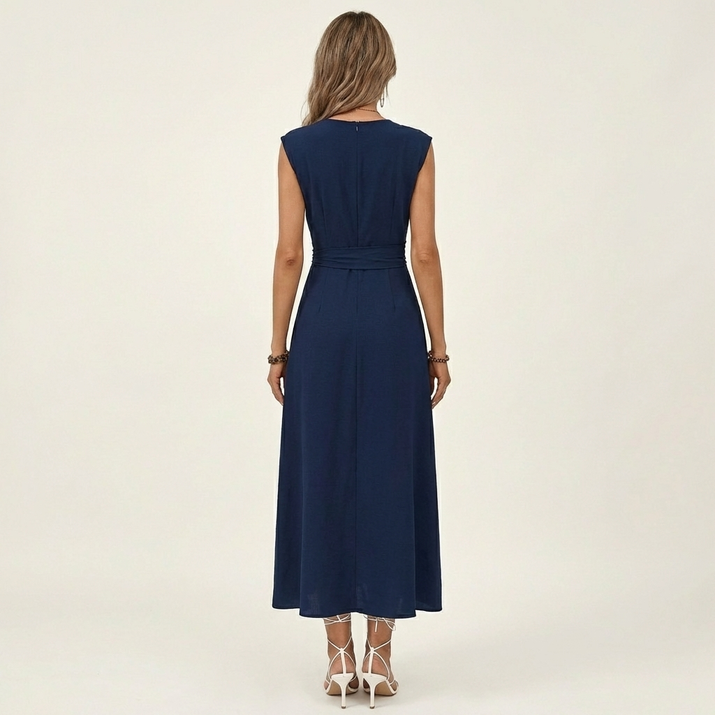 Eladia | Tie-Waist Midi Dress