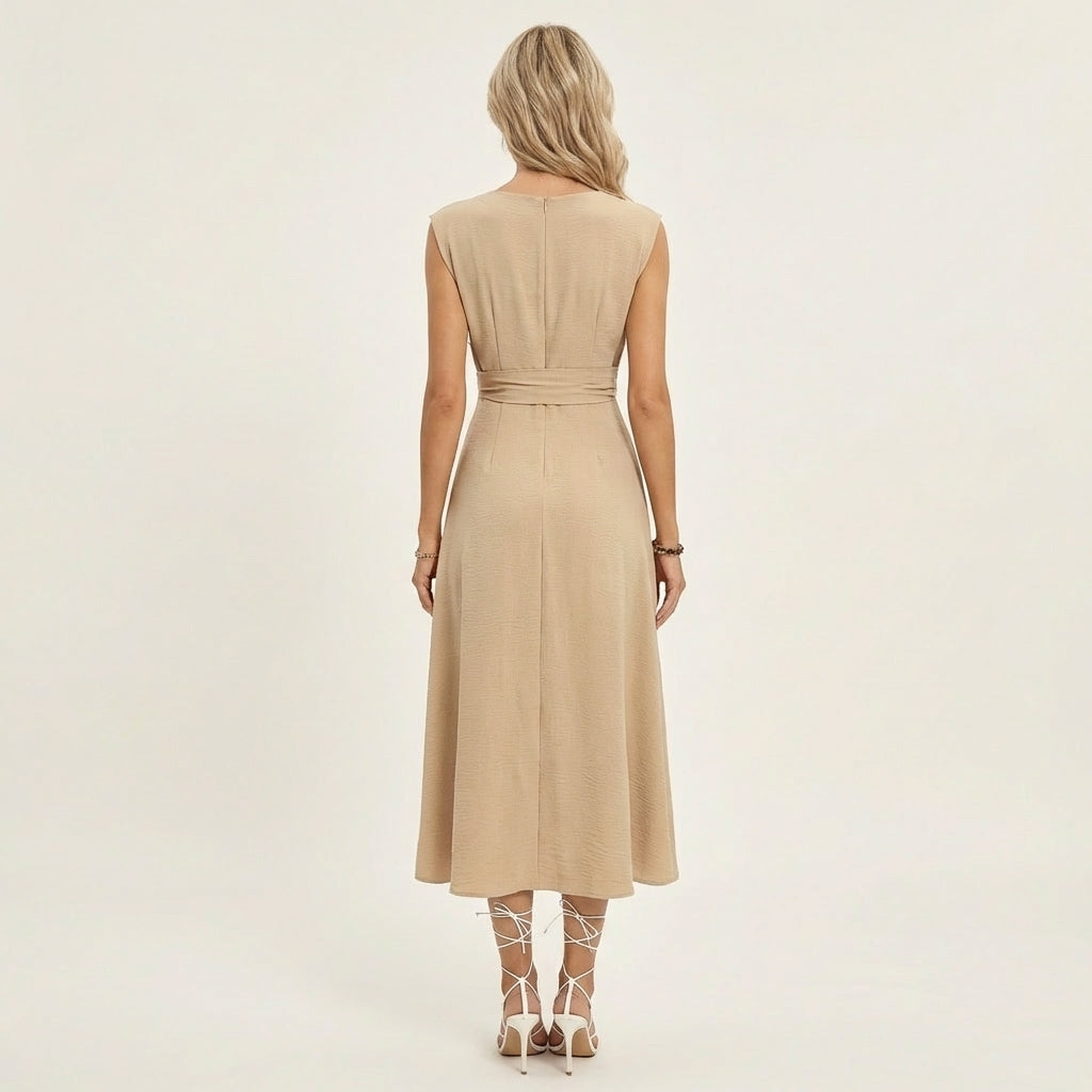 Eladia | Tie-Waist Midi Dress