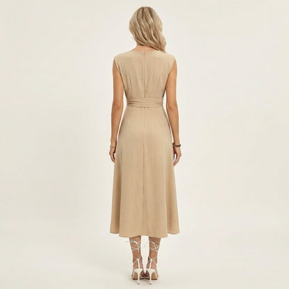 Eladia | Tie-Waist Midi Dress